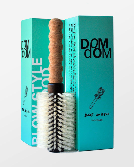 Dom Medium Round Boar/Nylon Bristle Brush