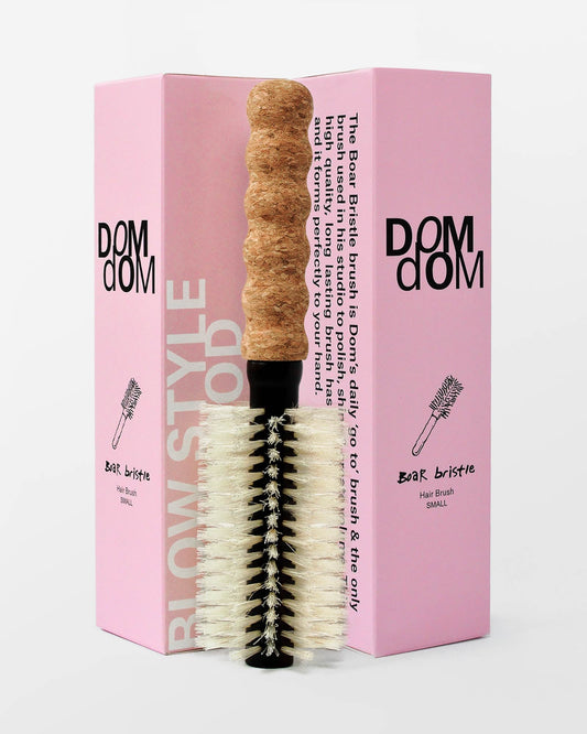 Dom Small Round Boar/Nylon Bristle Brush
