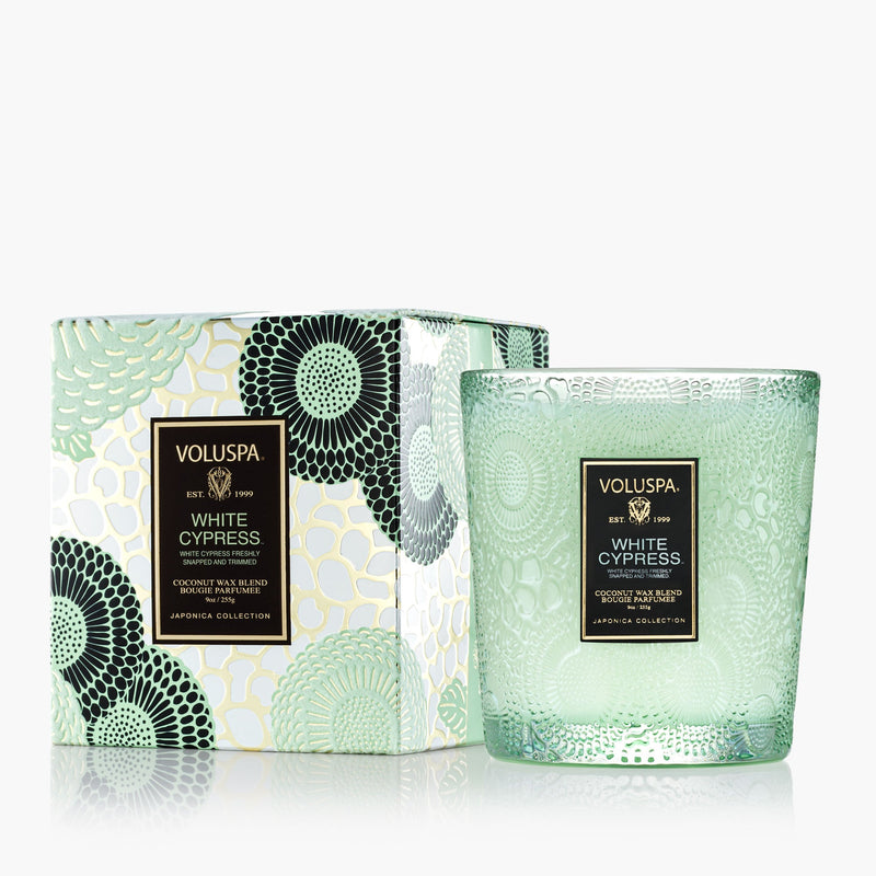 White Cypress 9 oz Classic Candle