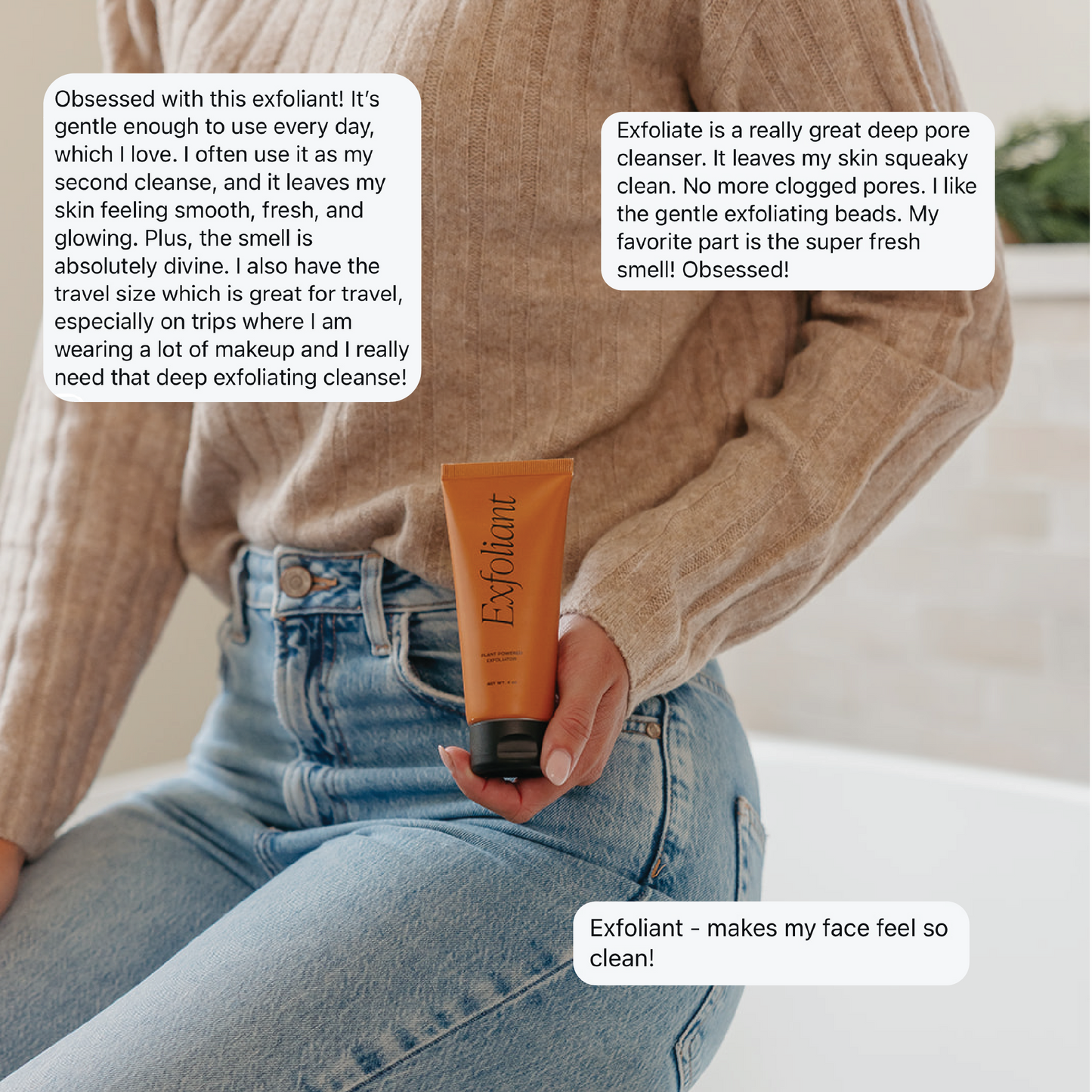Exfoliant // Face + Body Exfoliator: TRAVEL (2oz)