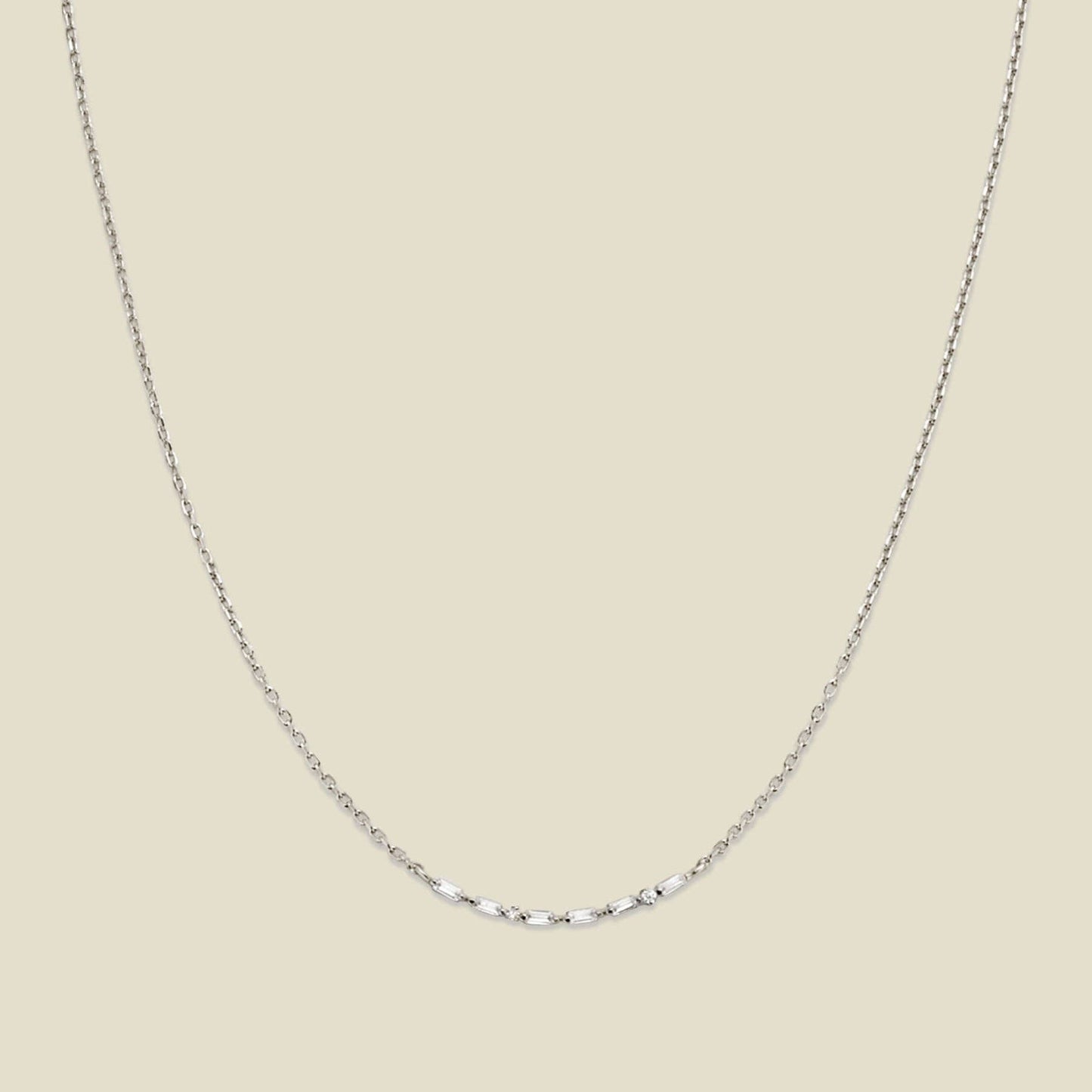 Mama Morse Code Necklace: Silver