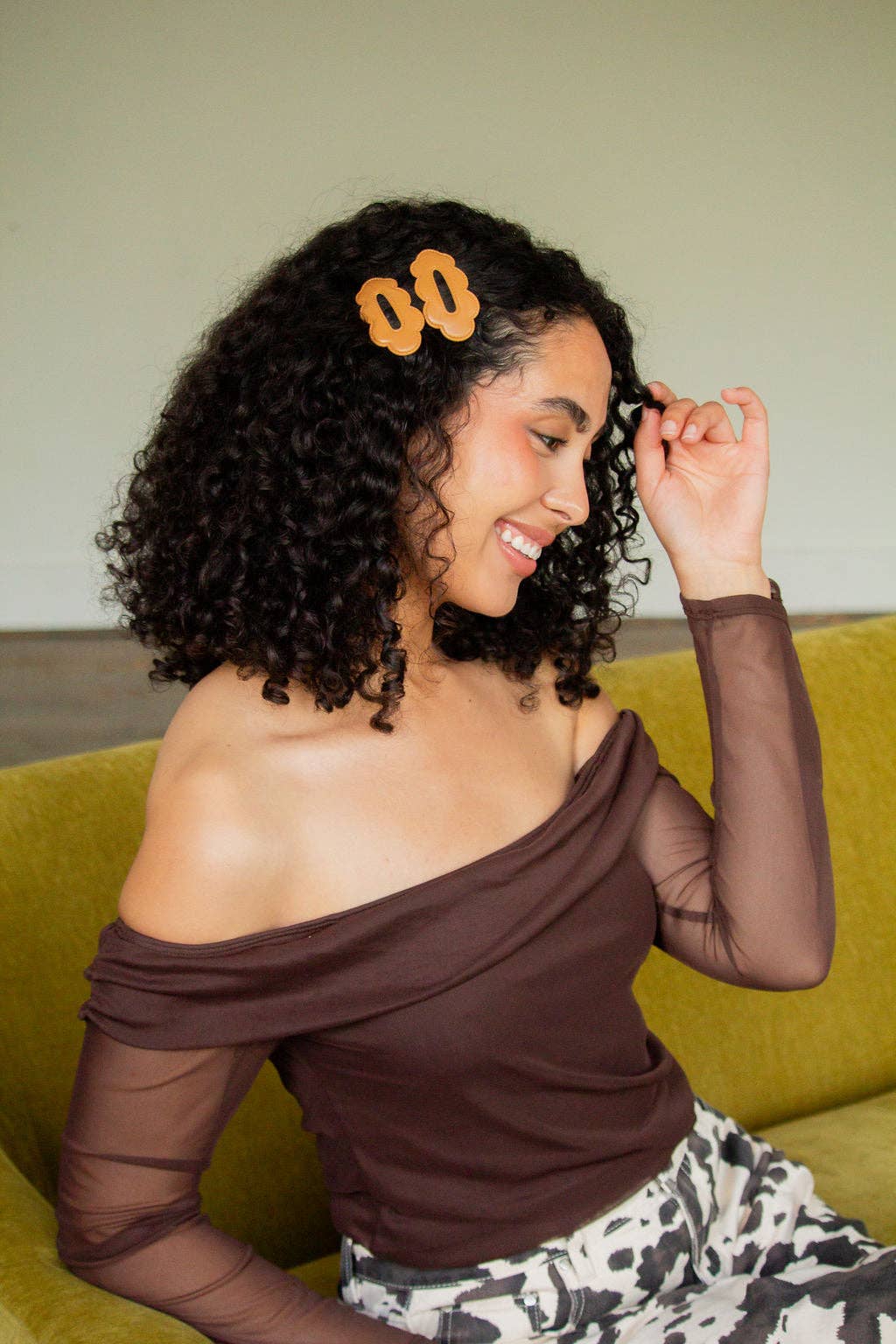 Leaf Snap Clips 2-Pack: Tan