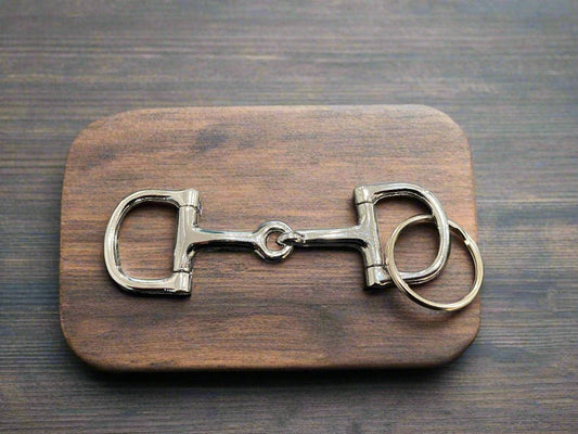 Horse Bit Keychain: Silver
