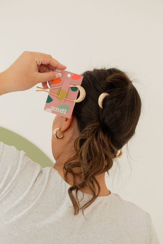 Diamond Encrusted Hair Pin