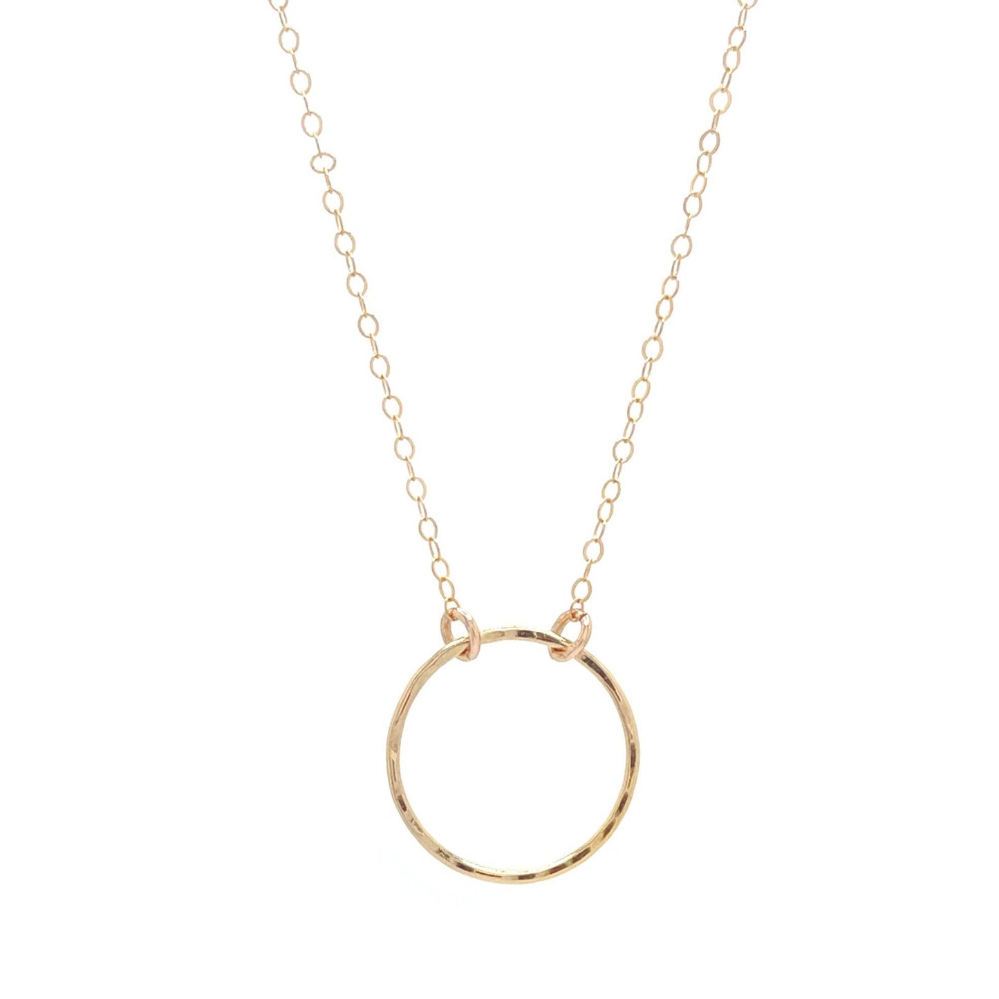 Open Ring Necklace - Waterproof, Hypoallergenic, Minimalist: Silver