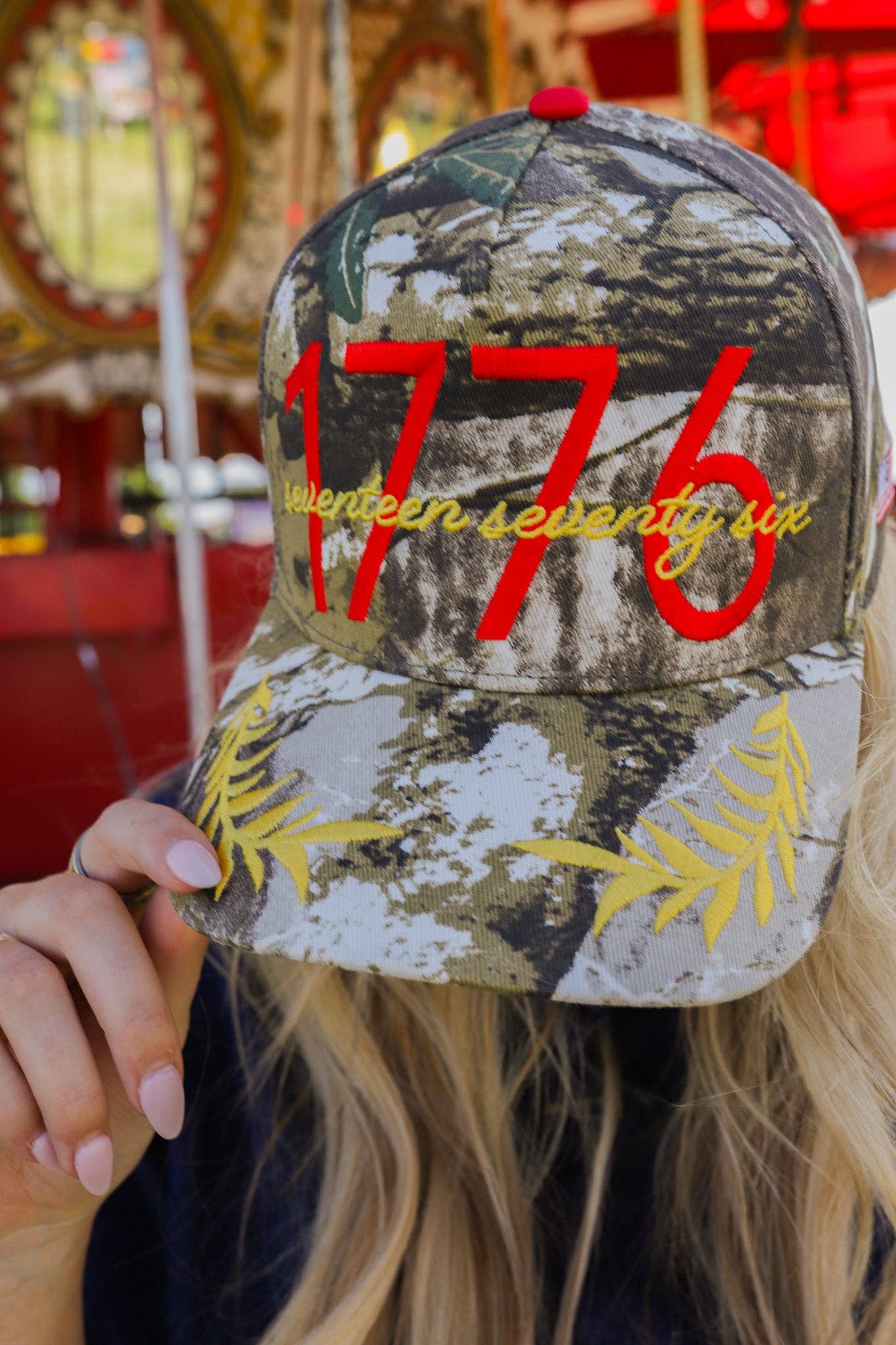 1776 CAMO TRUCKER HAT