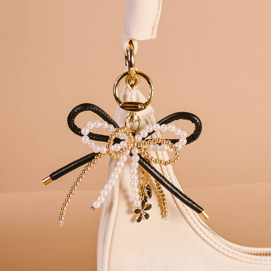 Layered Bows Bag Charm-Luxe Glam