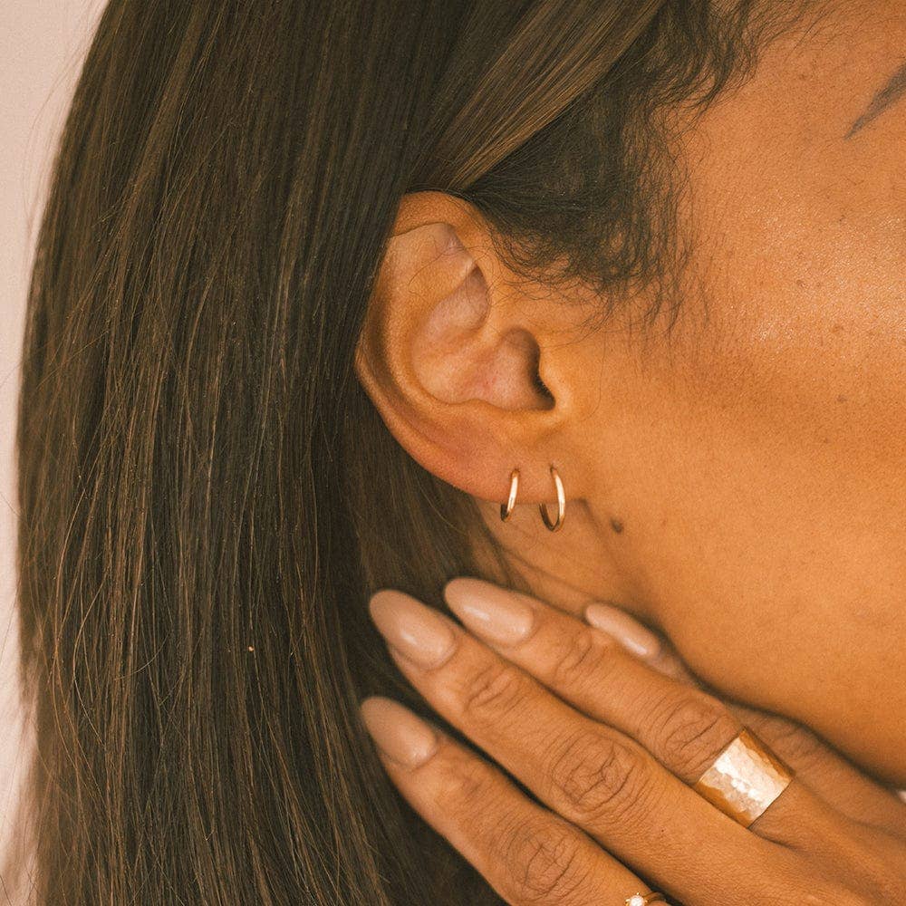 Live In Hoops Trio Set: Gold Filled