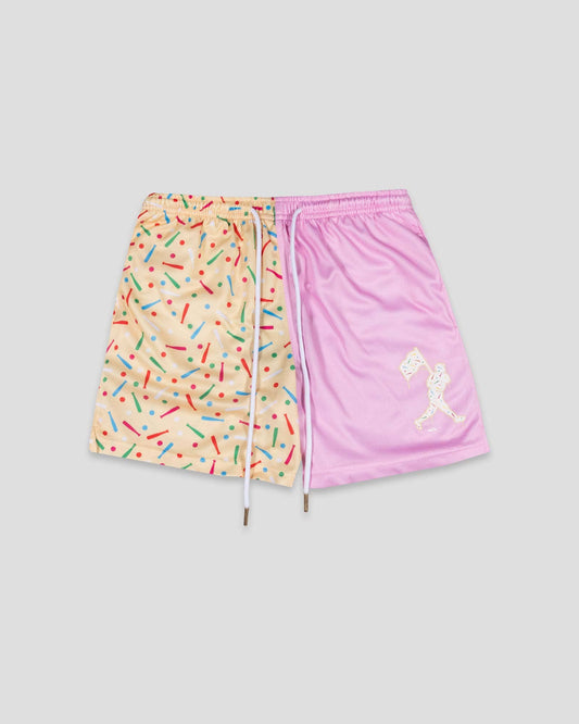 BRUINS Batter Up Bakery Confetti Cupcake Diamond Air Mesh Shorts - Youth: Youth Small