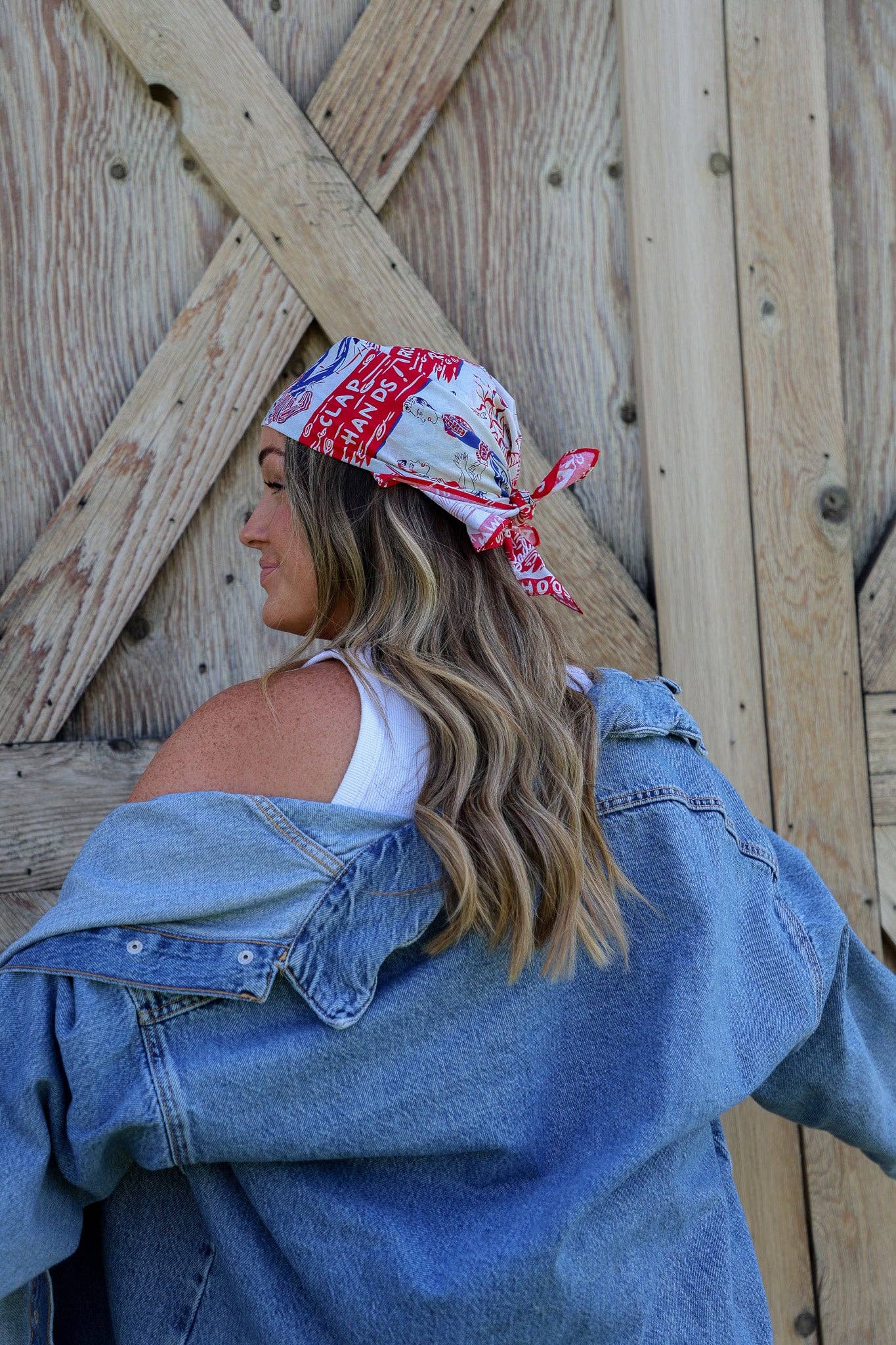 WESTERN BANDANAS: BLACK/DIBS ON THE COWBOY