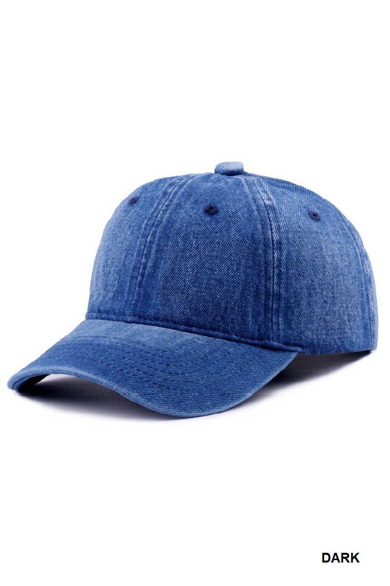 Denim Washed Cap: LIGHT