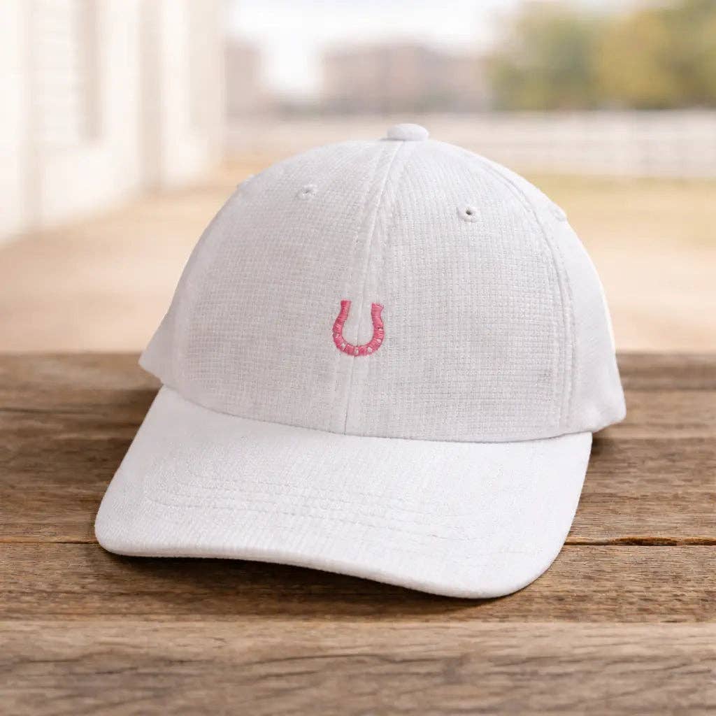 Bridle Up Hope Classic Horseshoe Cap - White