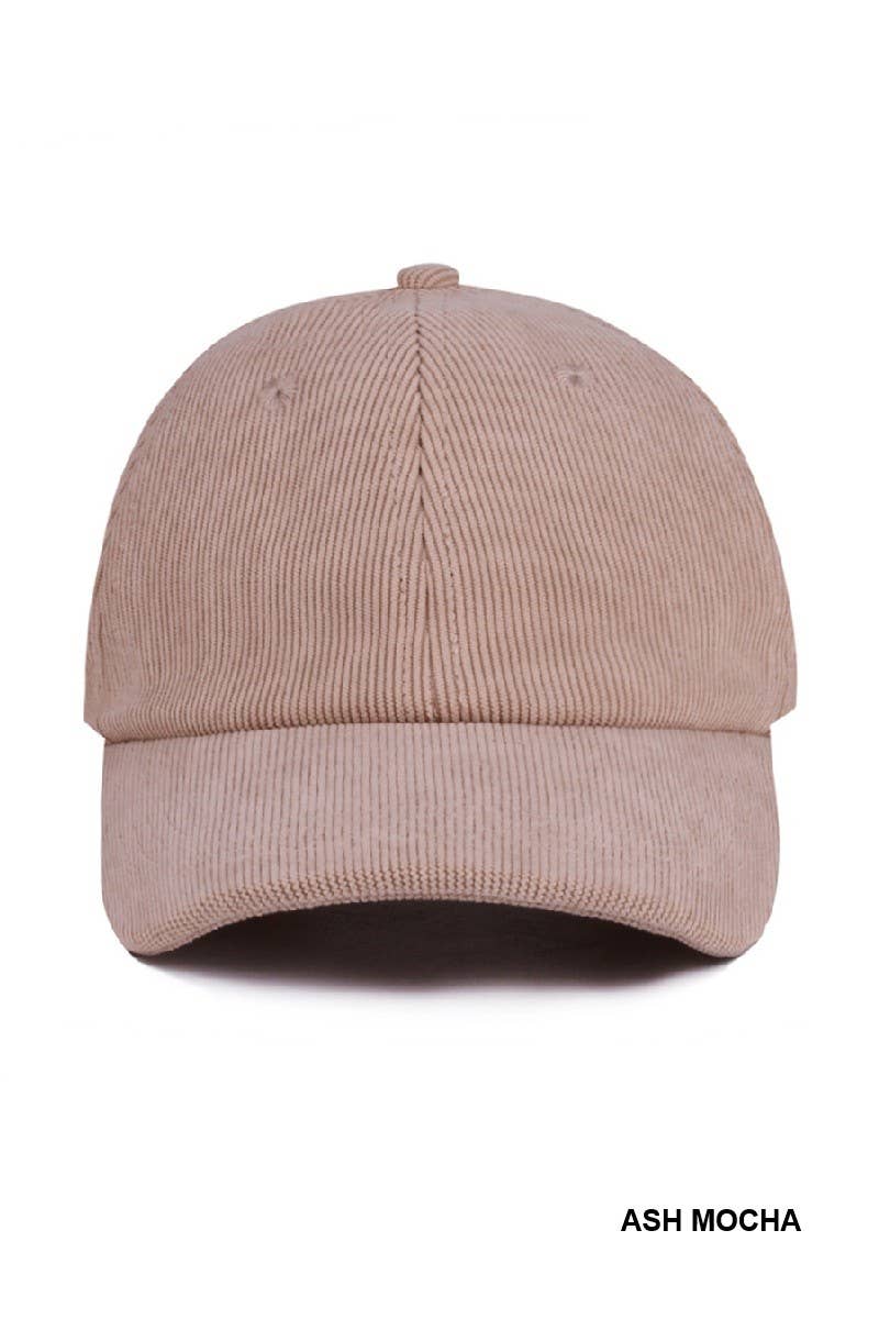Classic Corduroy Baseball Cap: DARK FOREST