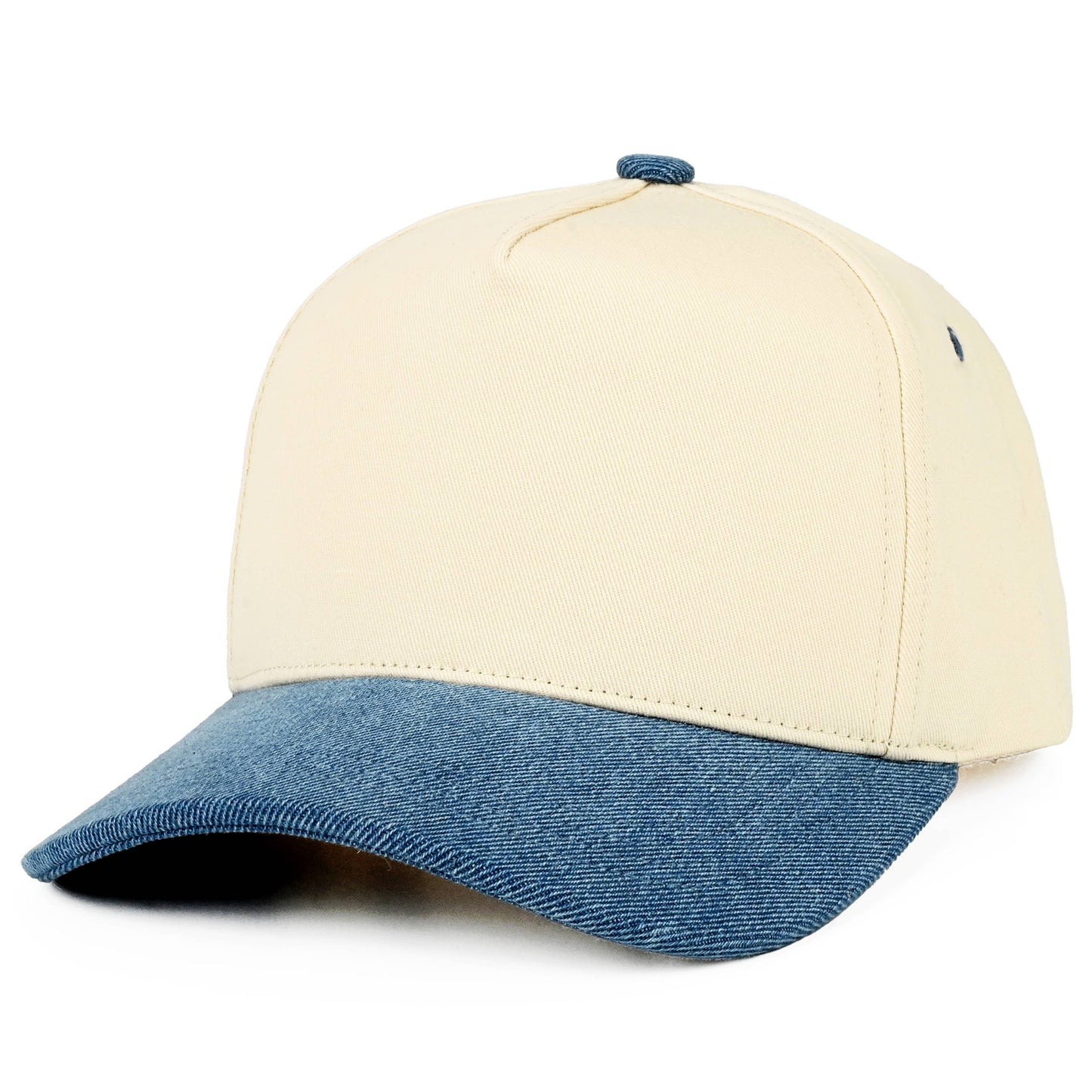 C.C Two Tone Cotton Criss-Cross Back Ponytail Trucker Hat: Hot Pink