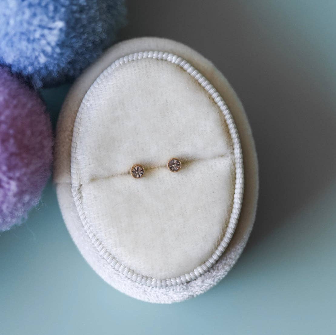 Tiny Diamond Studs
