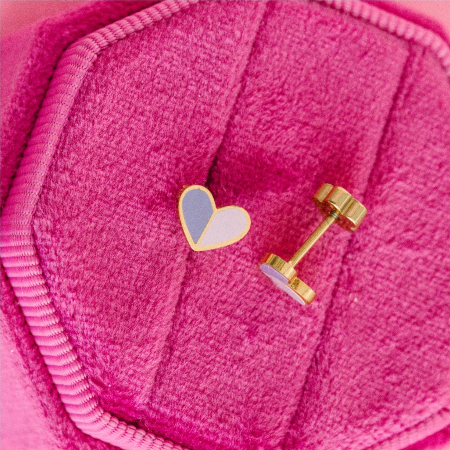 Heart Duo Studs