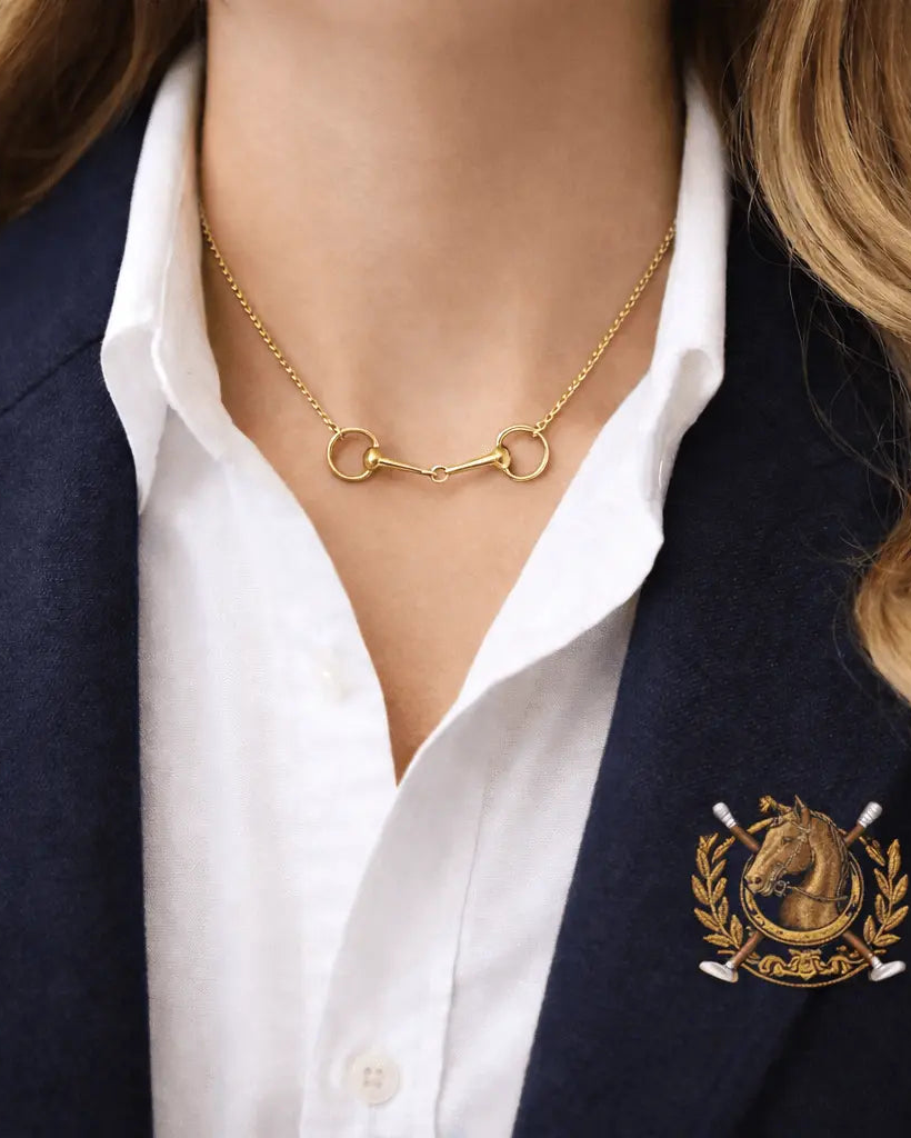 Snaffle Bit Necklace: Silver