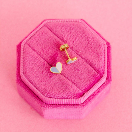 Heart Duo Studs