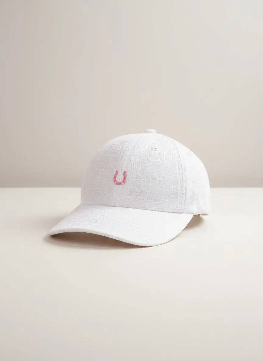 Bridle Up Hope Classic Horseshoe Cap - White