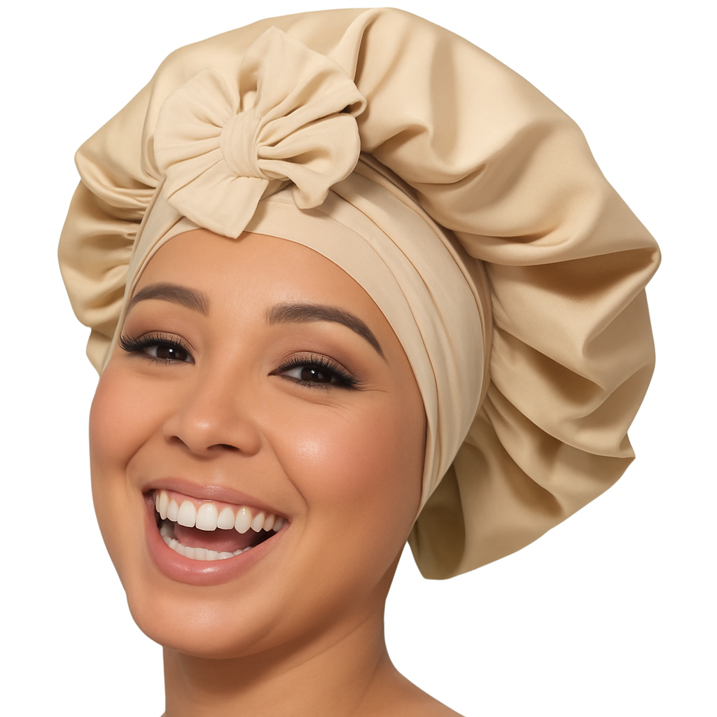 Satin Luxe Double-Lined Hair Bonnet: Blush