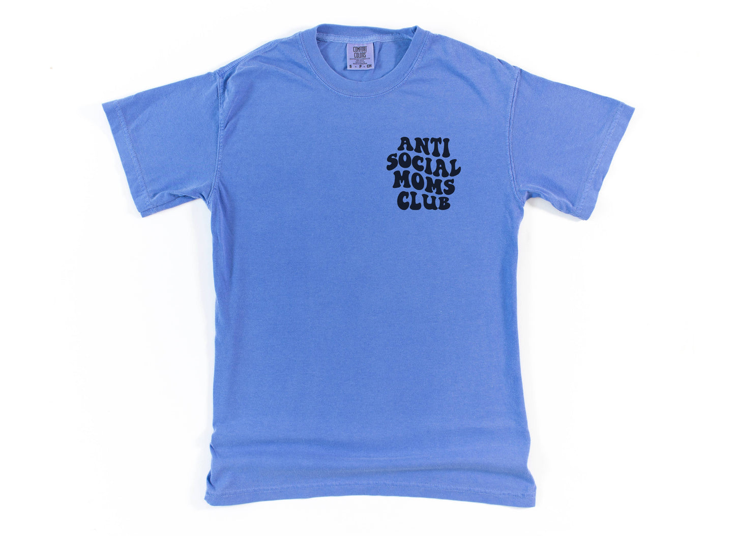 ANTISOCIAL MOMS CLUB TEE: X Large / COMFORT COLORS HEAVY COTTON TEE / Gravel