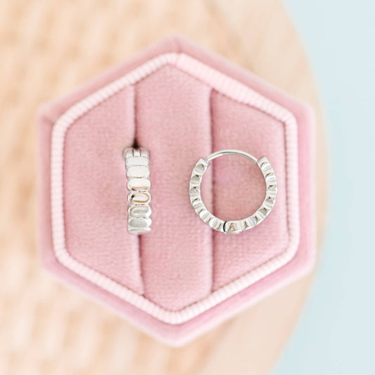 Silver Segmented Huggies