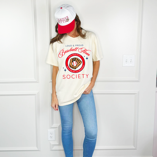 BRUINS Baseball Mom Society Tee: Adult Large