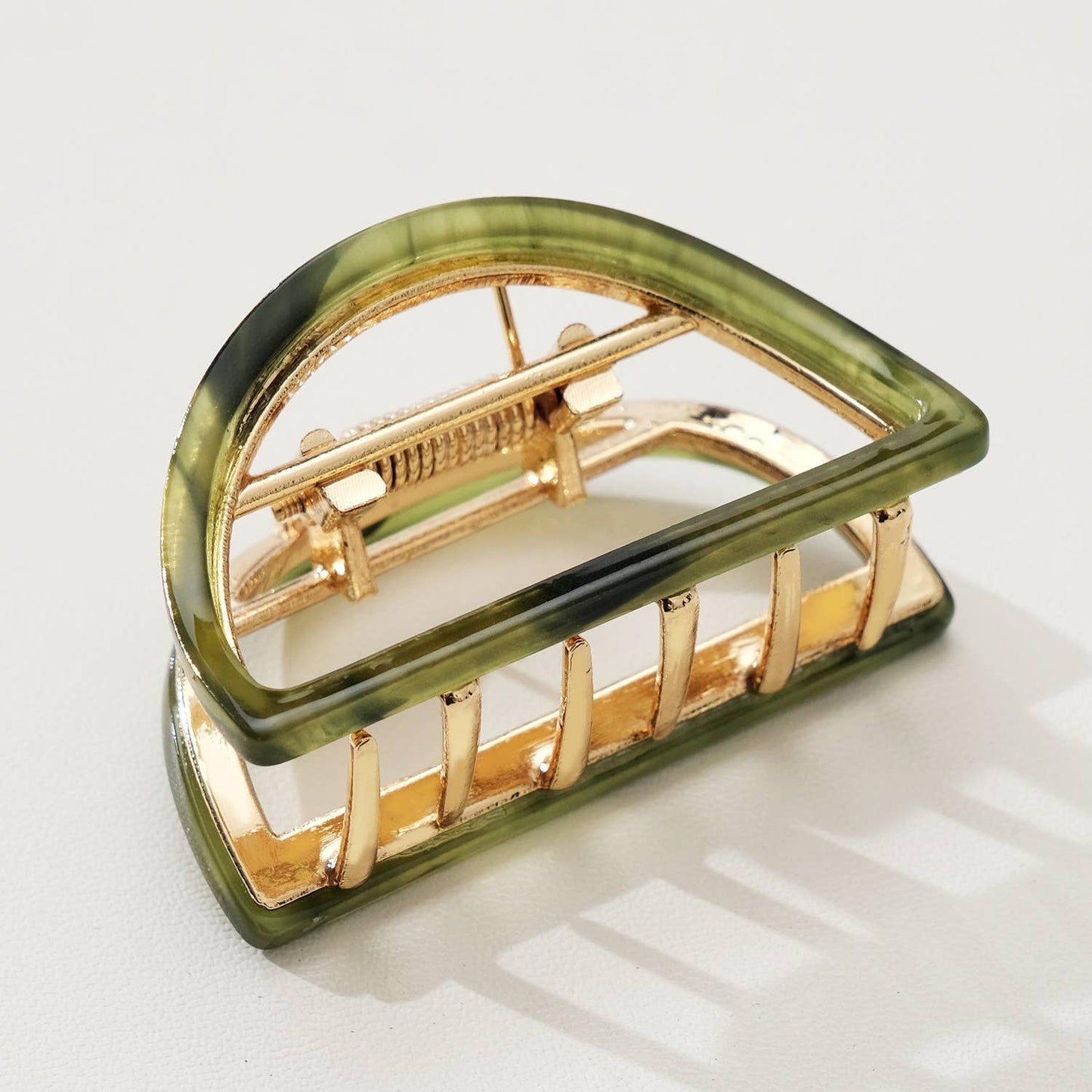 Rosalie Western | Classic Small Half Moon Metal Claw Clip : Assorted