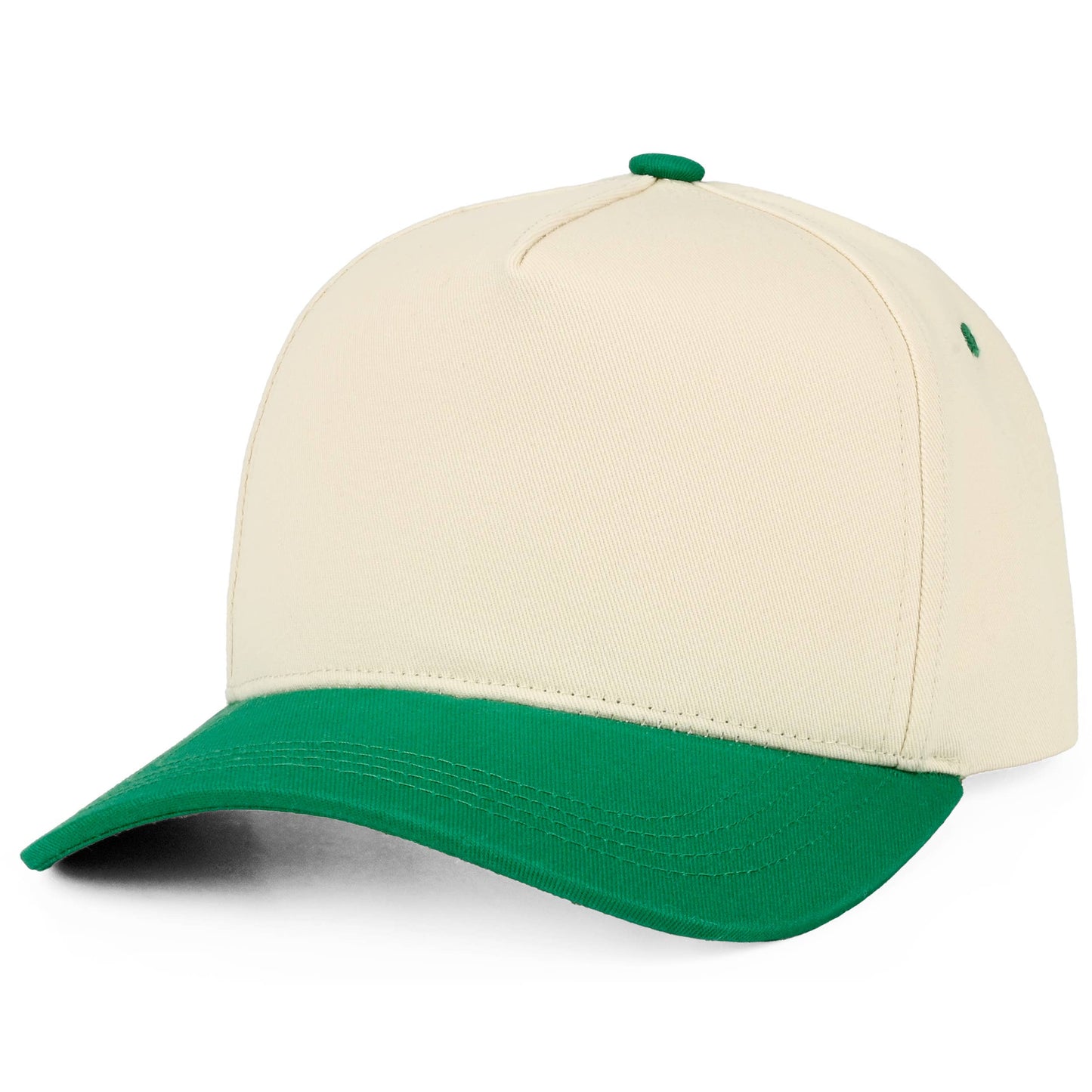 C.C Two Tone Cotton Criss-Cross Back Ponytail Trucker Hat: Hot Pink