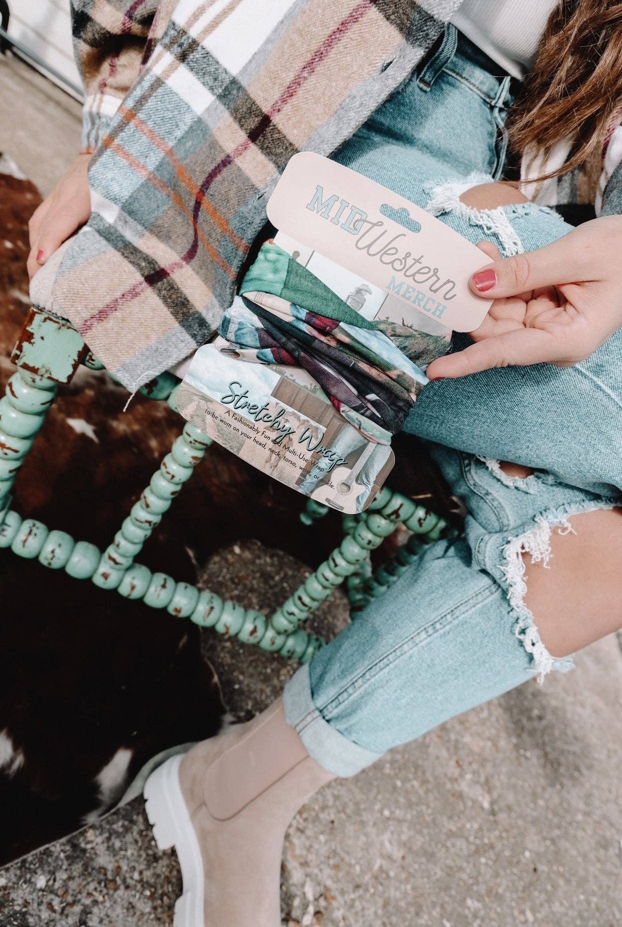 Cowboy Collage Stretchy Wrap