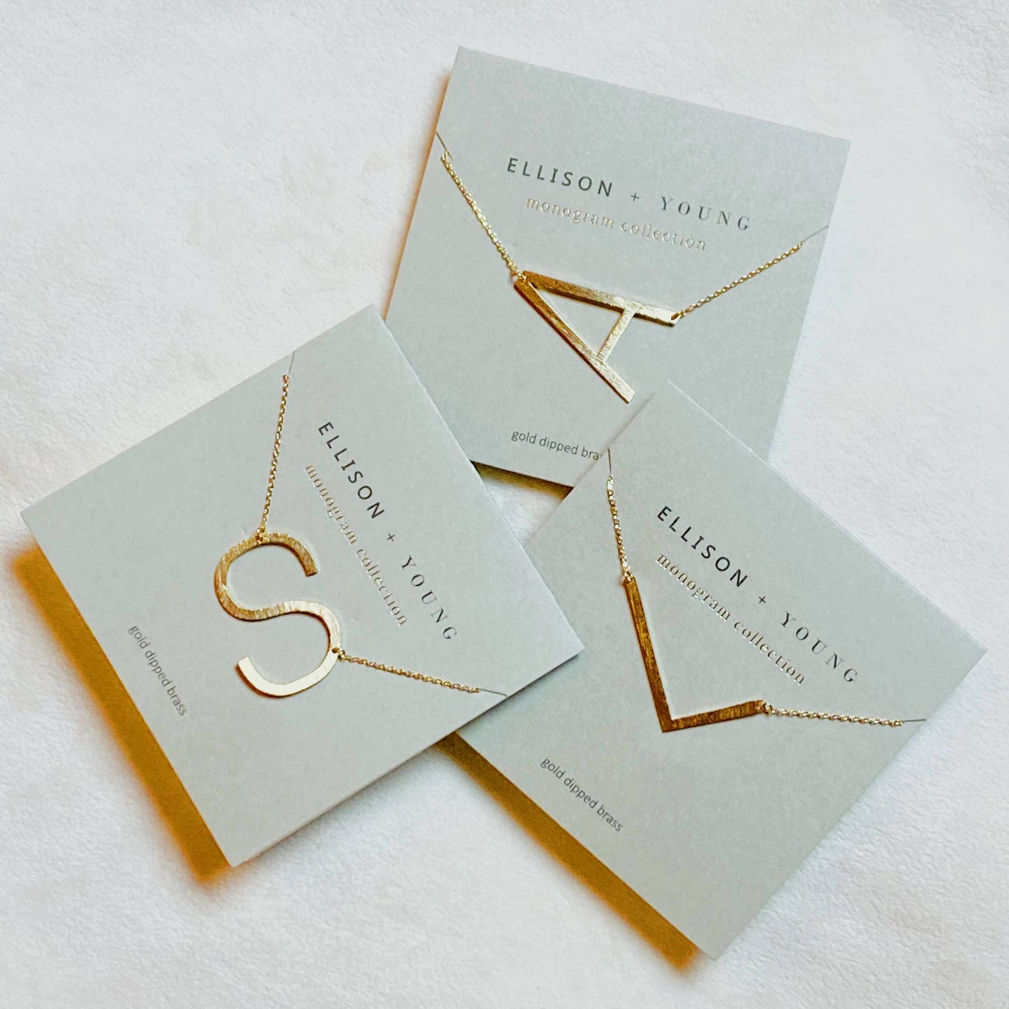 Monogram Collection Initial Necklace: A